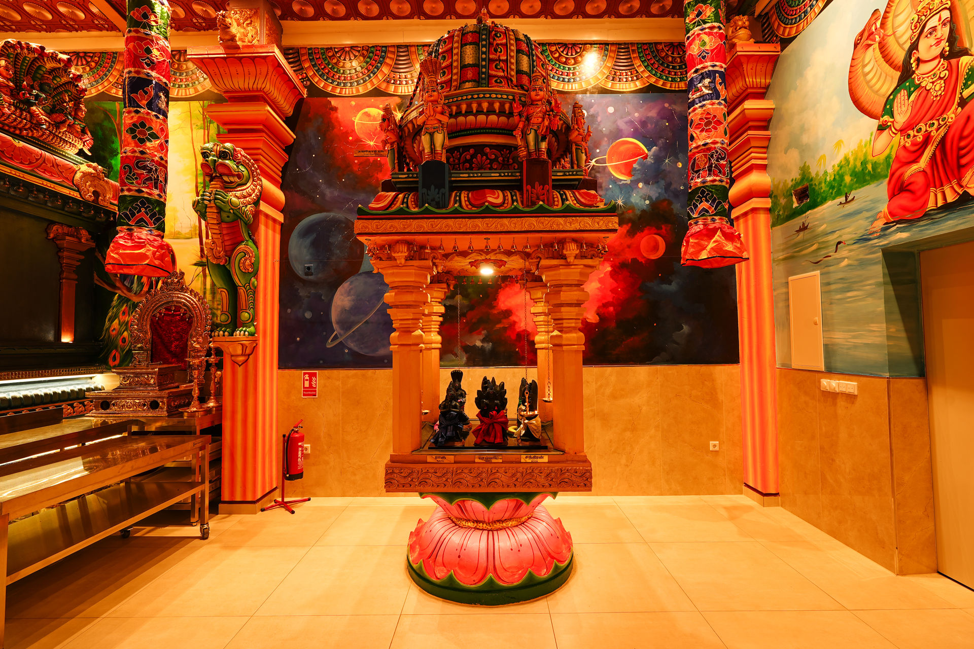 Hindutempel Wuppertal Innenansicht